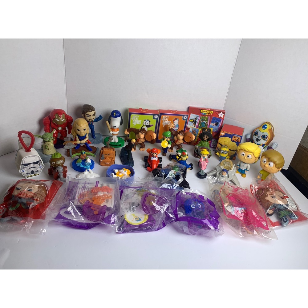 Huge‎ Mixed Lot McDonald's Happy Meal Toys Marvel Mario Disney Inside Out 2 35pc